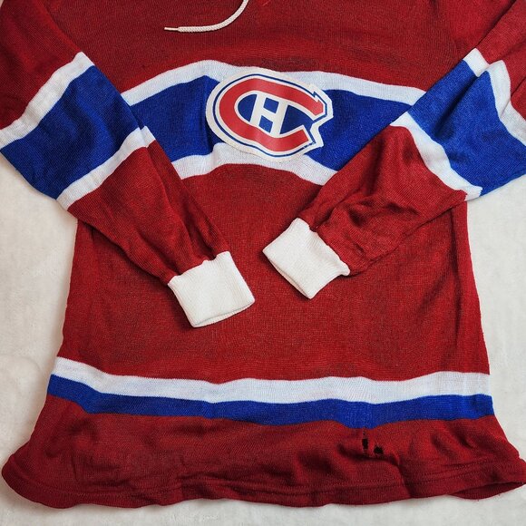 Vintage 70s Cooper Montreal Canadiens NHL Hockey Hockey Shirt Mens XS - Picture 6 of 9